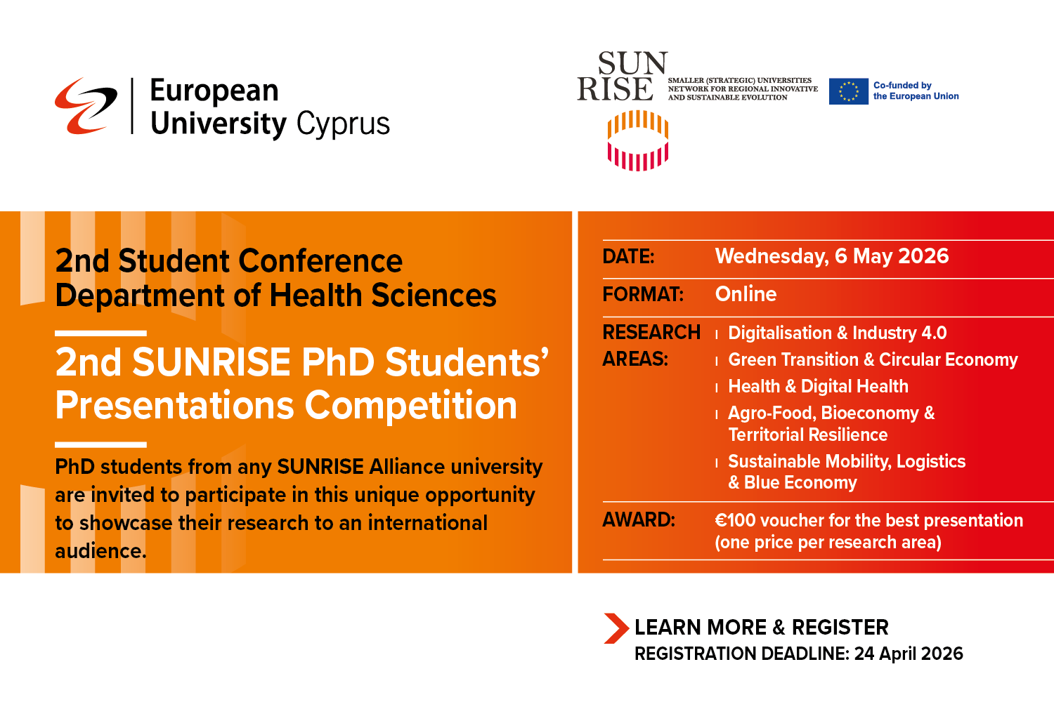 SUNRISE PhD Students’ Presentations Competition