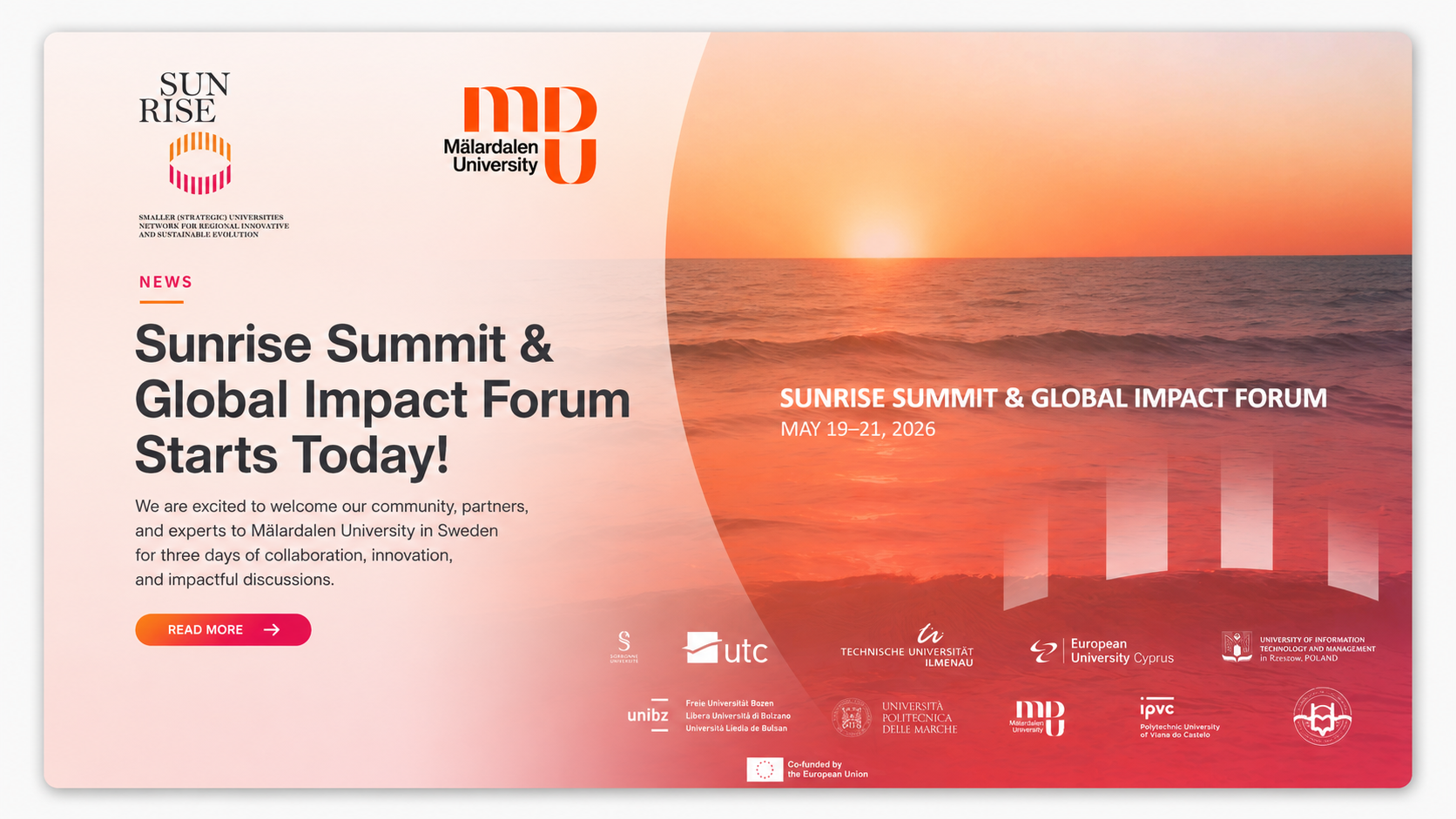Sunrise Community Summit Starts Today
